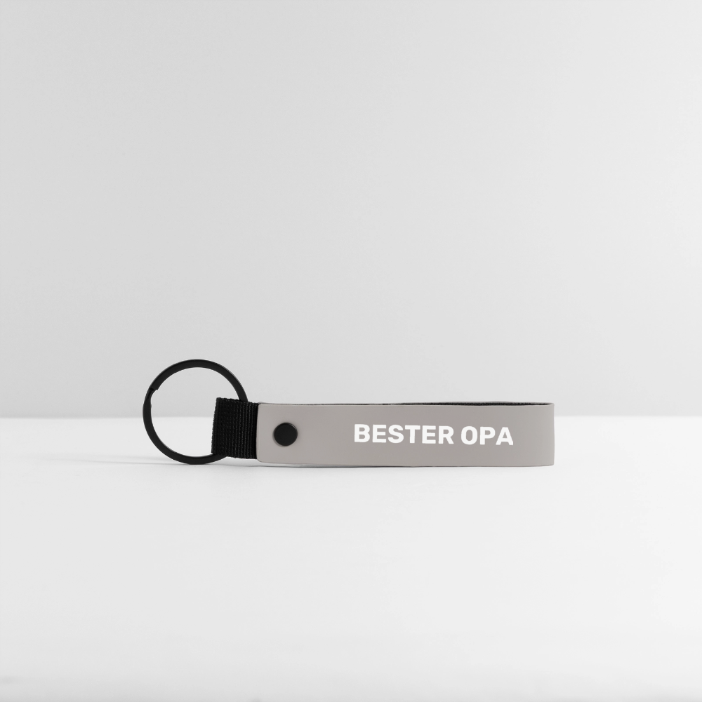 Schlüsselanhänger "Bester Opa" - Hellgrau