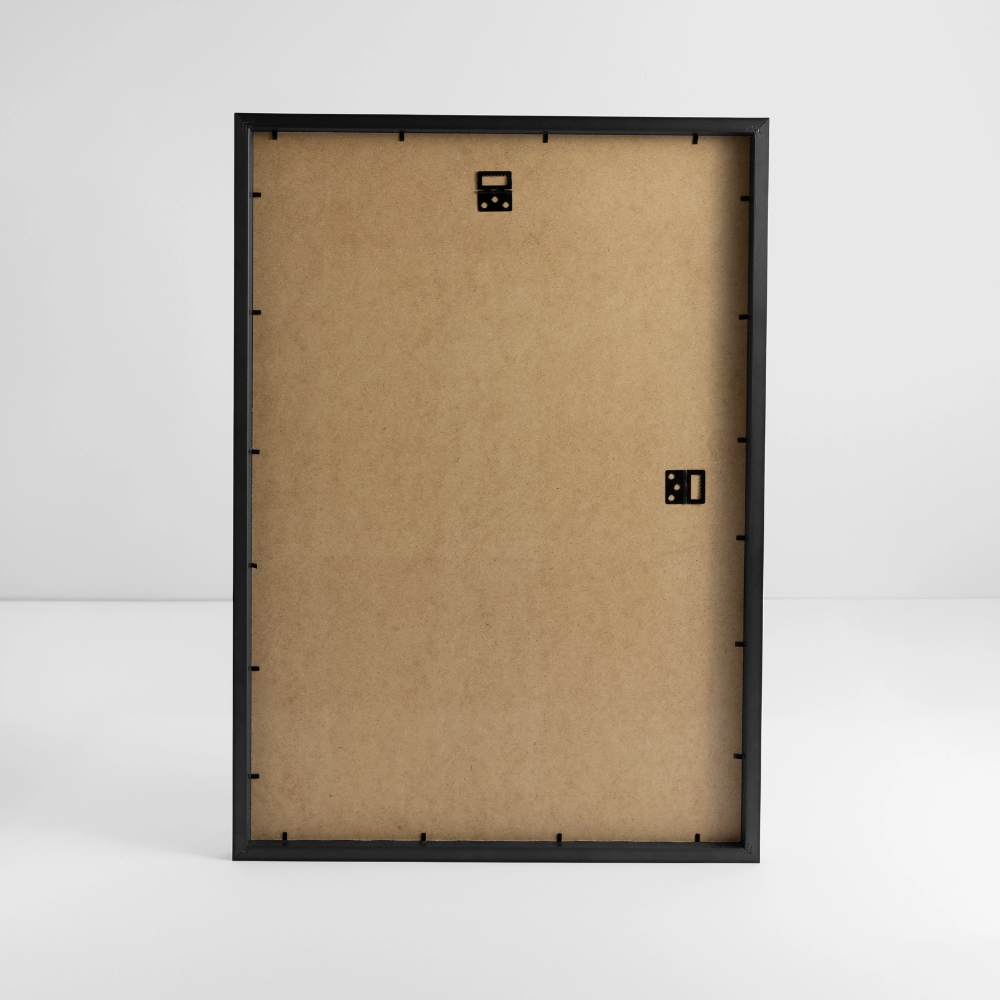 Gerahmtes Poster (49 × 69 cm) "Du musst die Chance auch mal als Krise sehen" - Schwarz