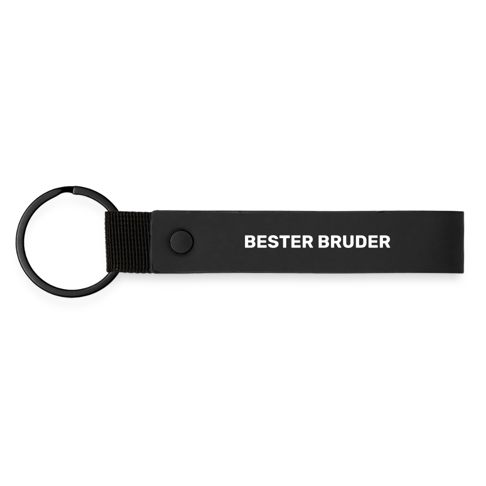 Schlüsselanhänger "Bester Bruder" - Schwarz