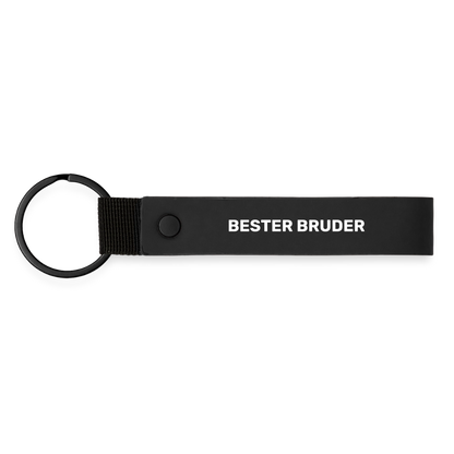 Schlüsselanhänger "Bester Bruder" - Schwarz