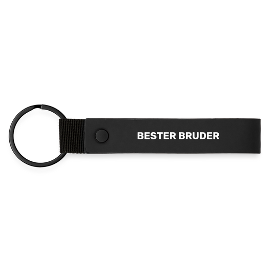 Schlüsselanhänger "Bester Bruder" - Schwarz