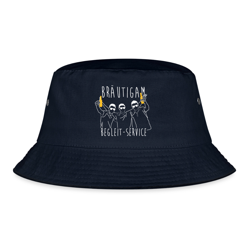 Bucket Hat "Bräutigam Begleit-Service" - Navy