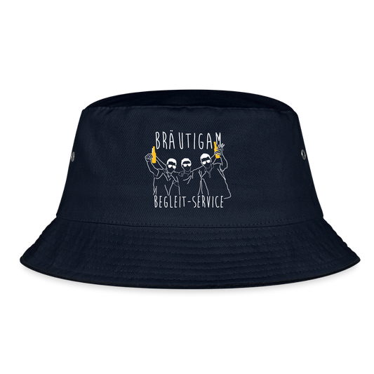 Bucket Hat "Bräutigam Begleit-Service" - Navy