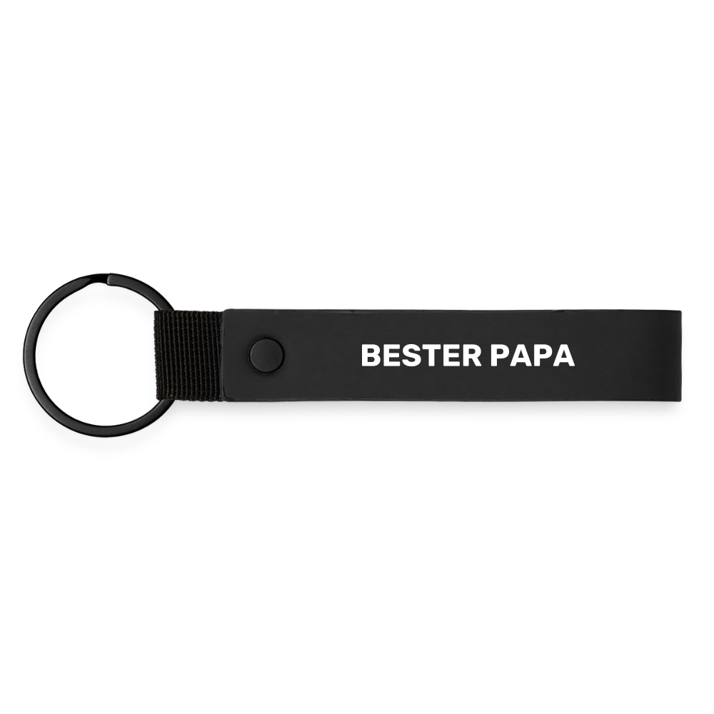 Schlüsselanhänger "Bester Papa" - Schwarz