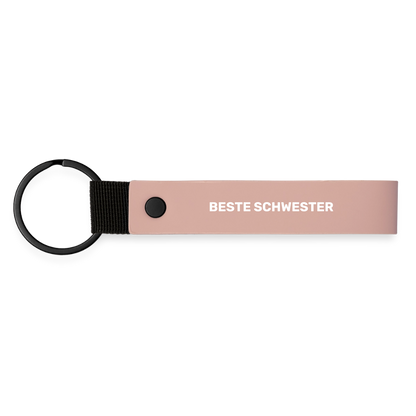 Schlüsselanhänger "Beste Schwester" - Rosa