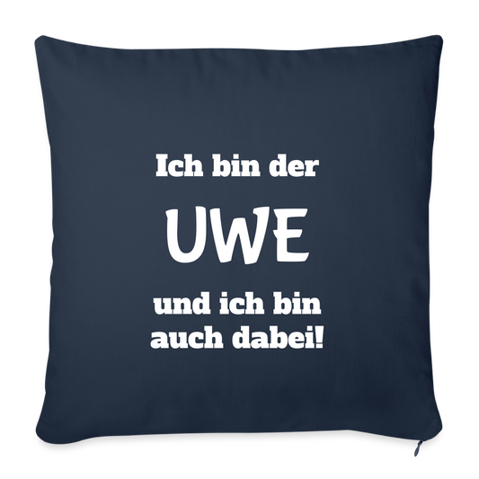 Sofakissen "Ich bin der Uwe und ich bin auch dabei" - Navy