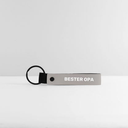Schlüsselanhänger "Bester Opa" - Hellgrau