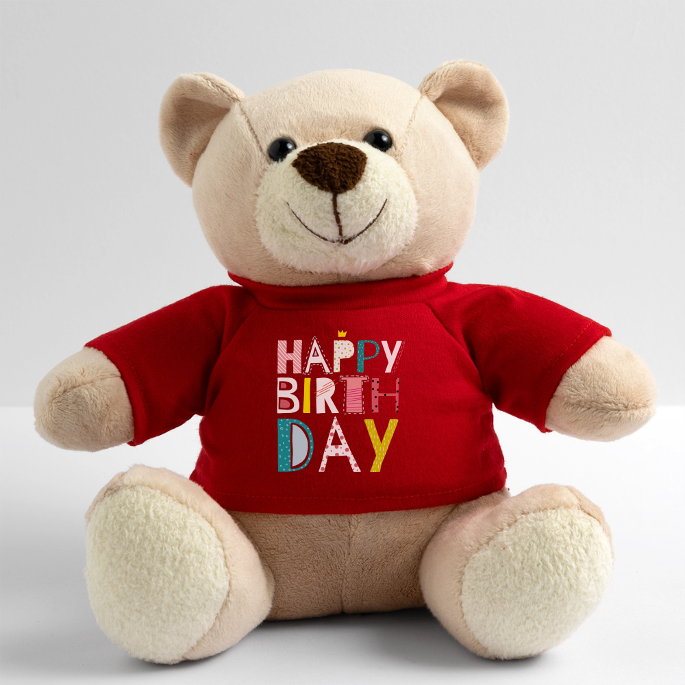 Teddy Anton "Happy Birthday" - Rot