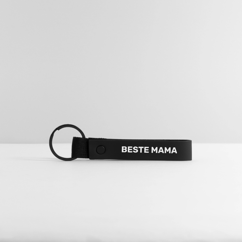 Schlüsselanhänger "Beste Mama" - Schwarz