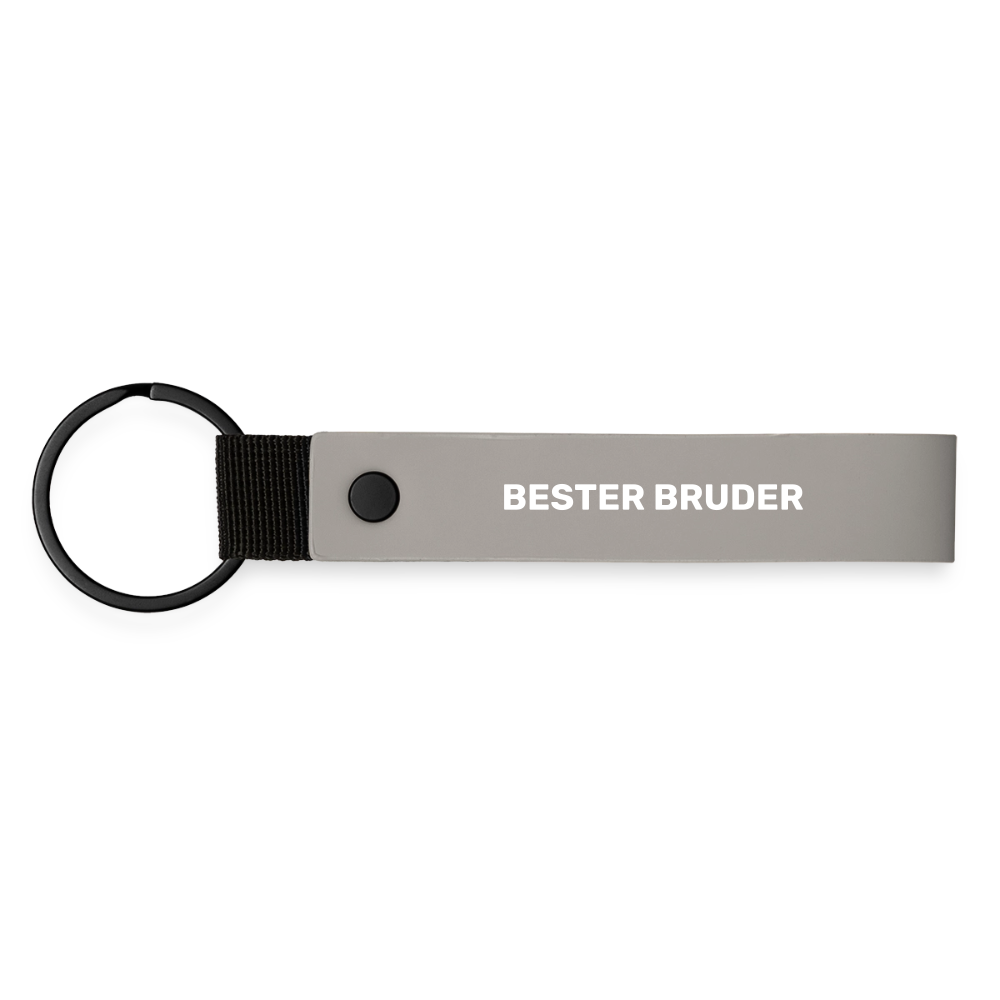 Schlüsselanhänger "Bester Bruder" - Hellgrau