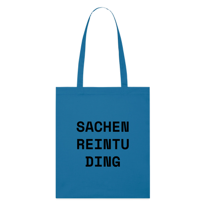 Stoffbeutel "Sachenreintuding" - Königsblau