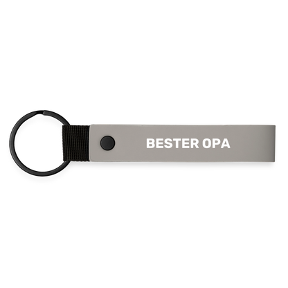 Schlüsselanhänger "Bester Opa" - Hellgrau