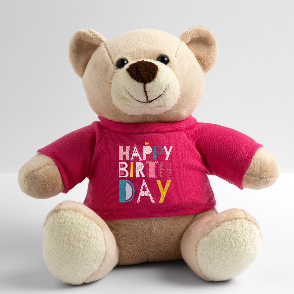 Teddy Anton "Happy Birthday" - Pink