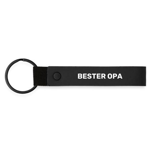 Schlüsselanhänger "Bester Opa" - Schwarz