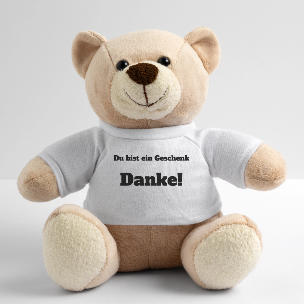 Teddy Anton "Du bist ein Geschenk Danke!" - Weiß