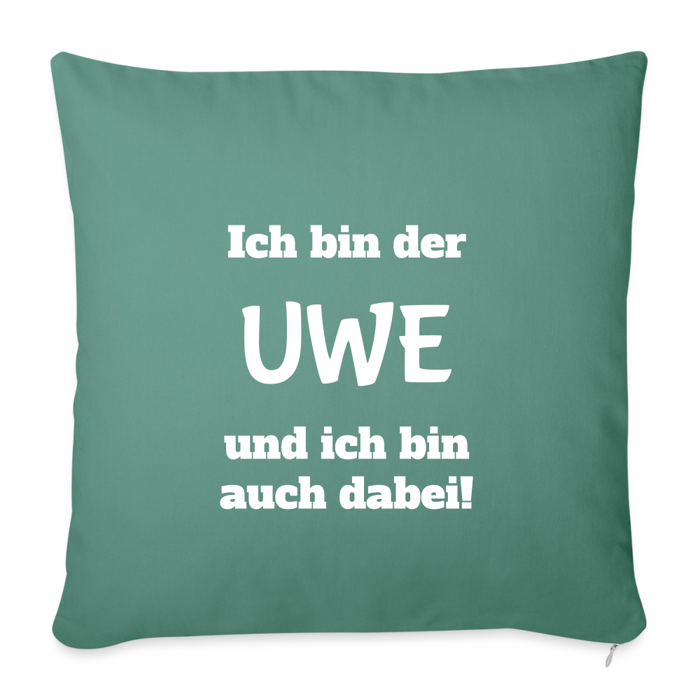 Sofakissen "Ich bin der Uwe und ich bin auch dabei" - Tanngrün