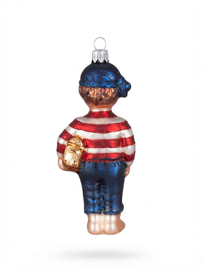 Pirat Figur Christbaumkugel (Echtglas) – Besondere Weihnachtsbaumkugel